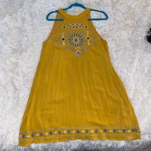 Mustard yellow dress